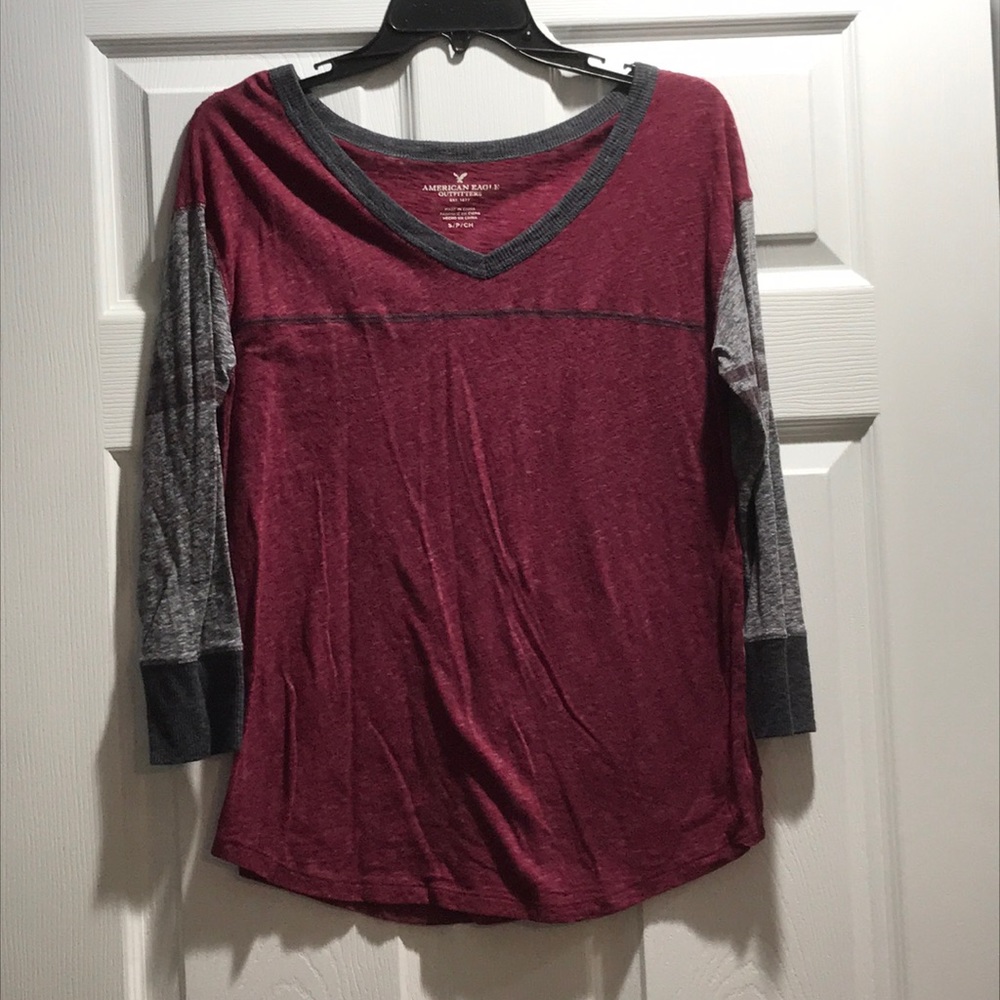 Super Cute 3/4 Sleeve V Neck